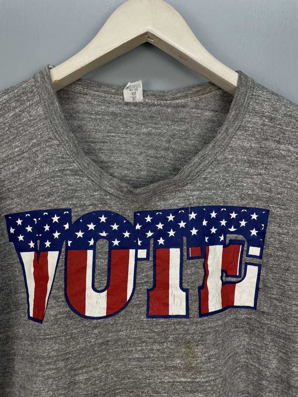 Streetwear × Vintage Vintage 60s “VOTE” rayon ble… - image 3