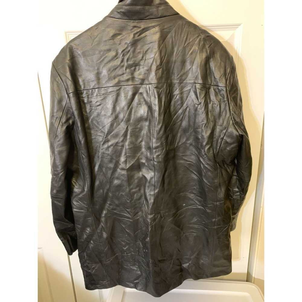 Murano MURANO Men’s Sz XL Black Leather Jacket La… - image 11