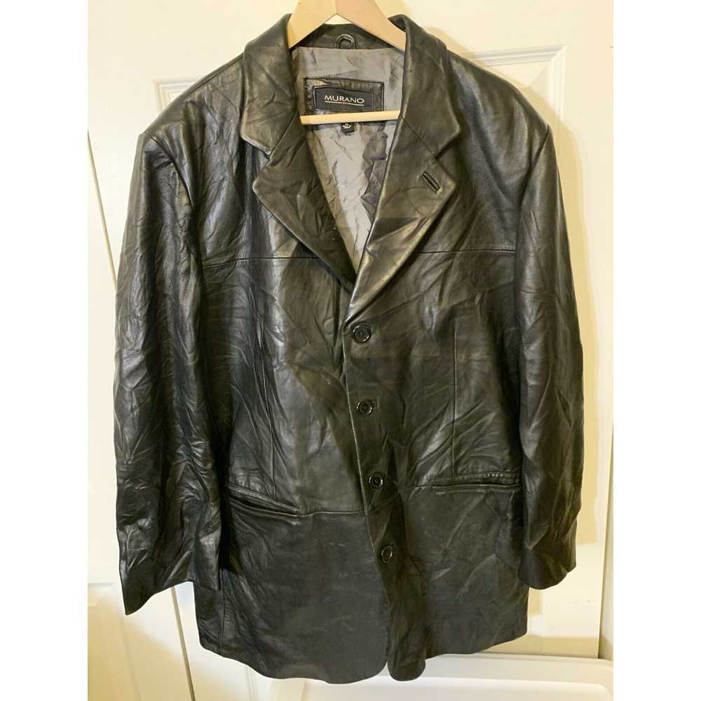 Murano MURANO Men’s Sz XL Black Leather Jacket La… - image 8