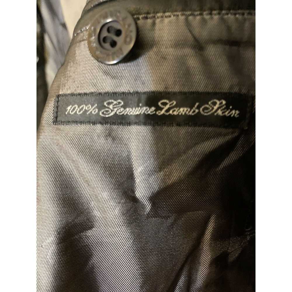 Murano MURANO Men’s Sz XL Black Leather Jacket La… - image 9