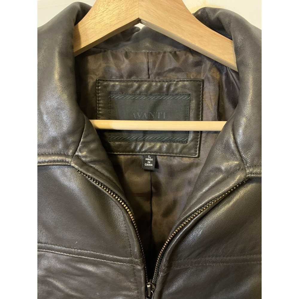 Unkwn Avanti Women’s Sz L Genuine Leather Jacket … - image 2