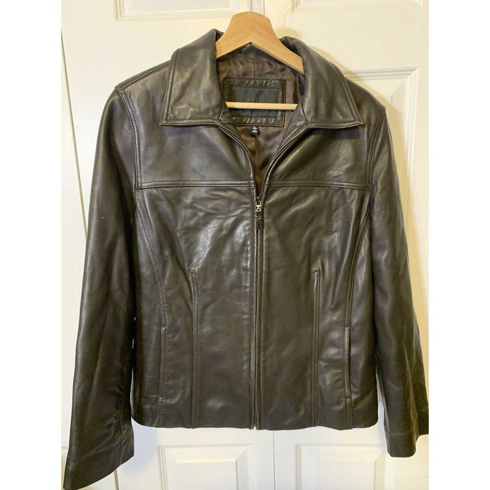 Unkwn Avanti Women’s Sz L Genuine Leather Jacket … - image 3