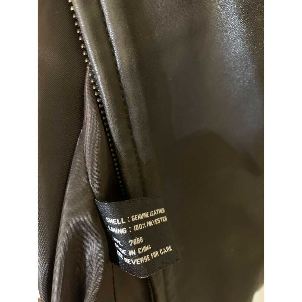 Unkwn Avanti Women’s Sz L Genuine Leather Jacket … - image 8