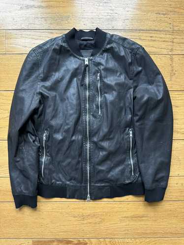 Allsaints Allsaints kino leather bomber jacket bla