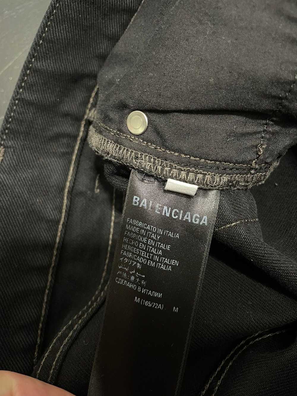 Balenciaga Balenciaga black jeans distressed faded - image 11