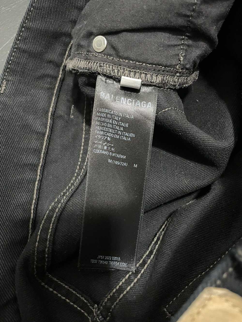Balenciaga Balenciaga black jeans distressed faded - image 12
