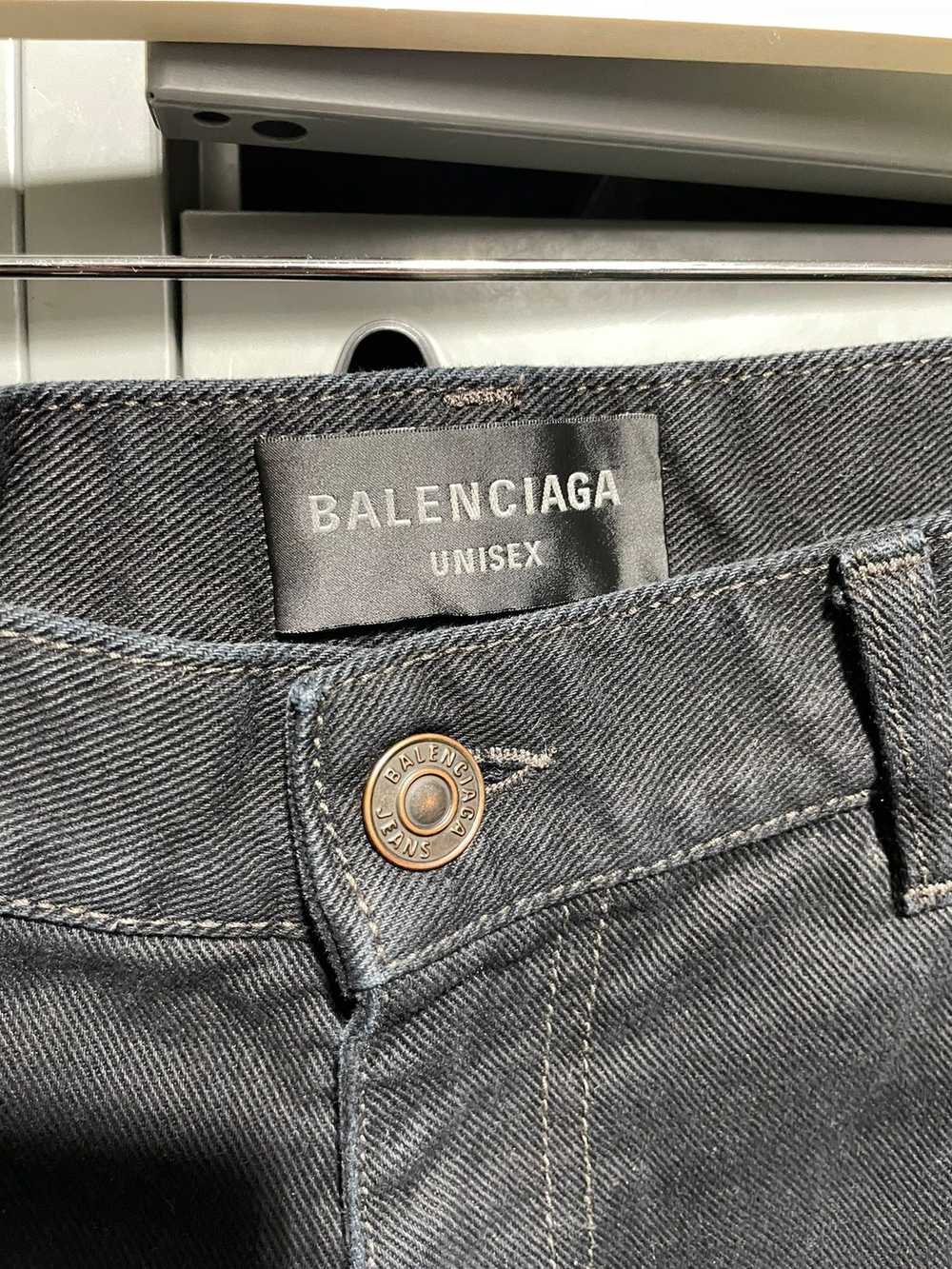 Balenciaga Balenciaga black jeans distressed faded - image 4