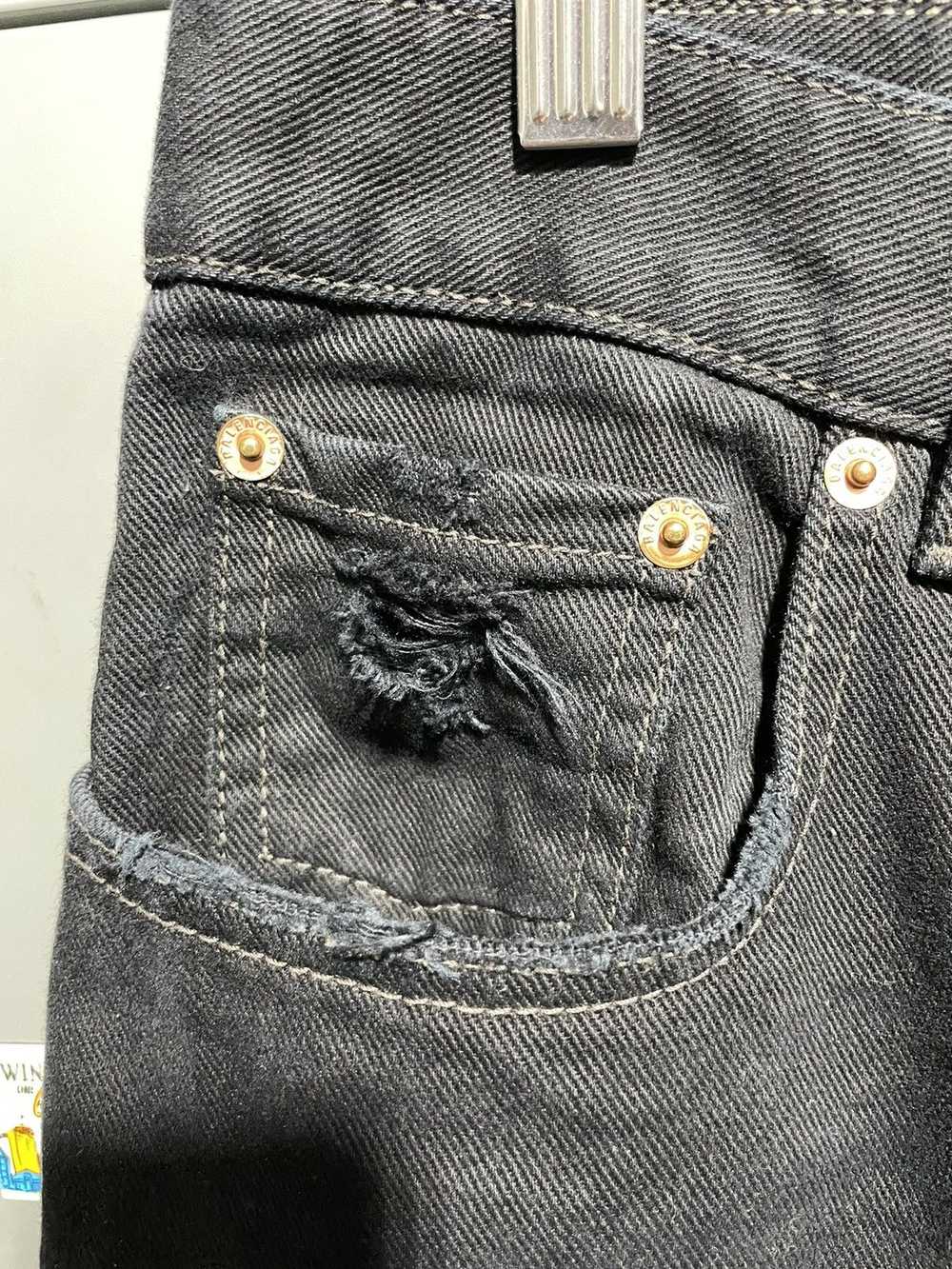 Balenciaga Balenciaga black jeans distressed faded - image 5