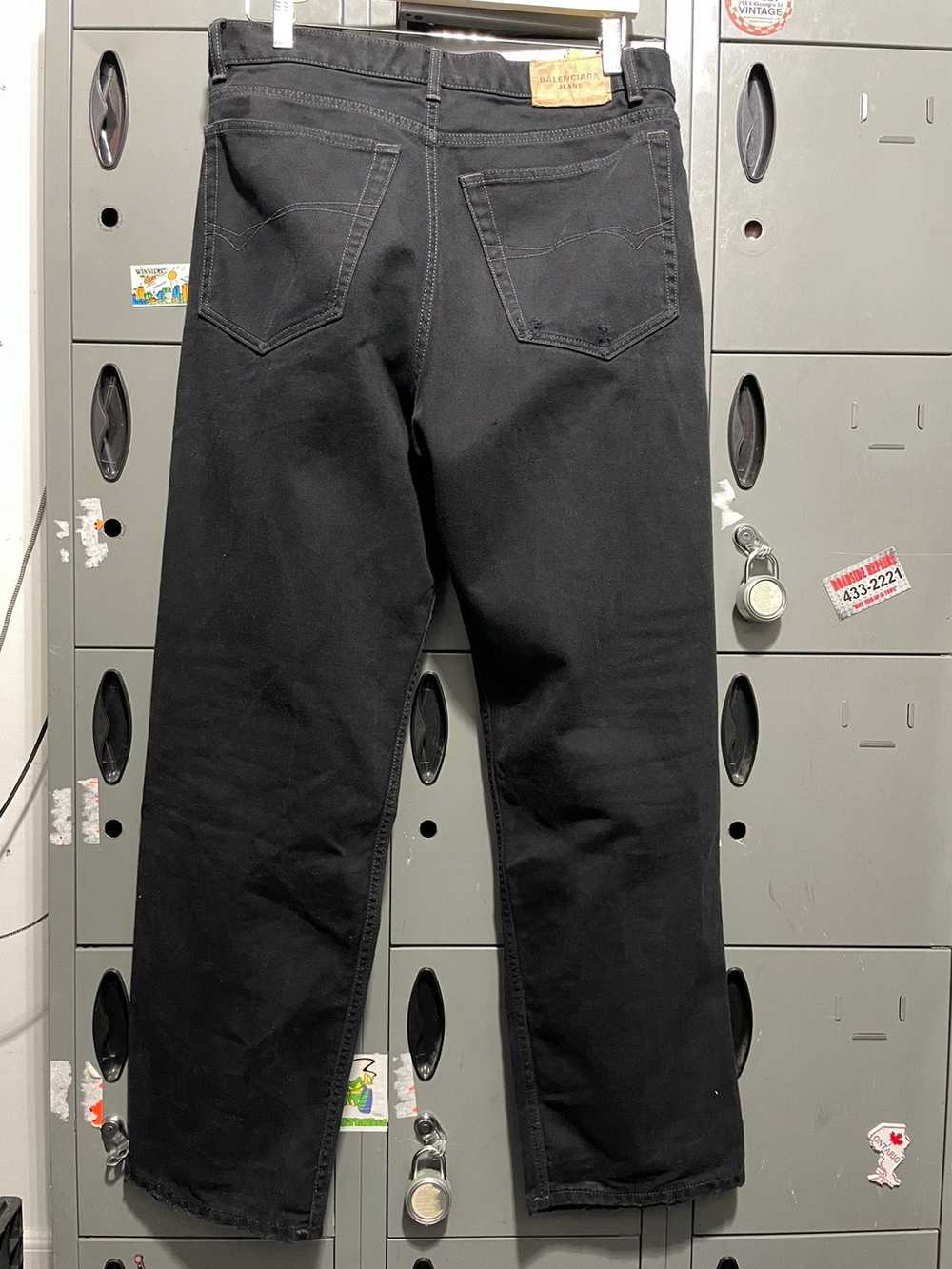 Balenciaga Balenciaga black jeans distressed faded - image 9