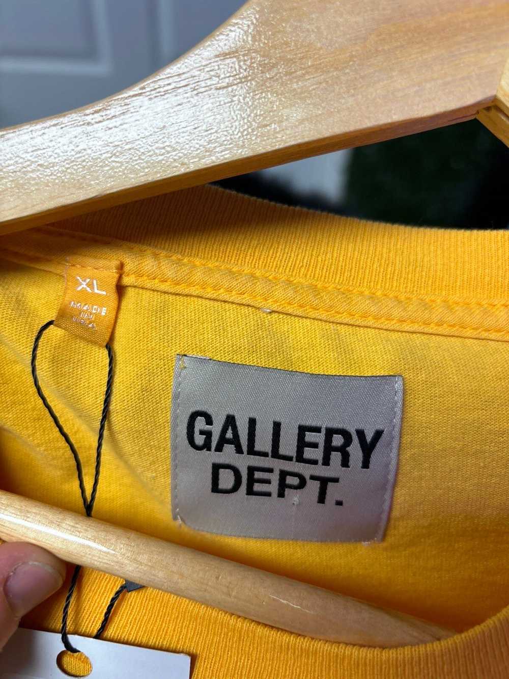 Gallery Dept. Gallery Dept Tee Yellow Black XL - image 3