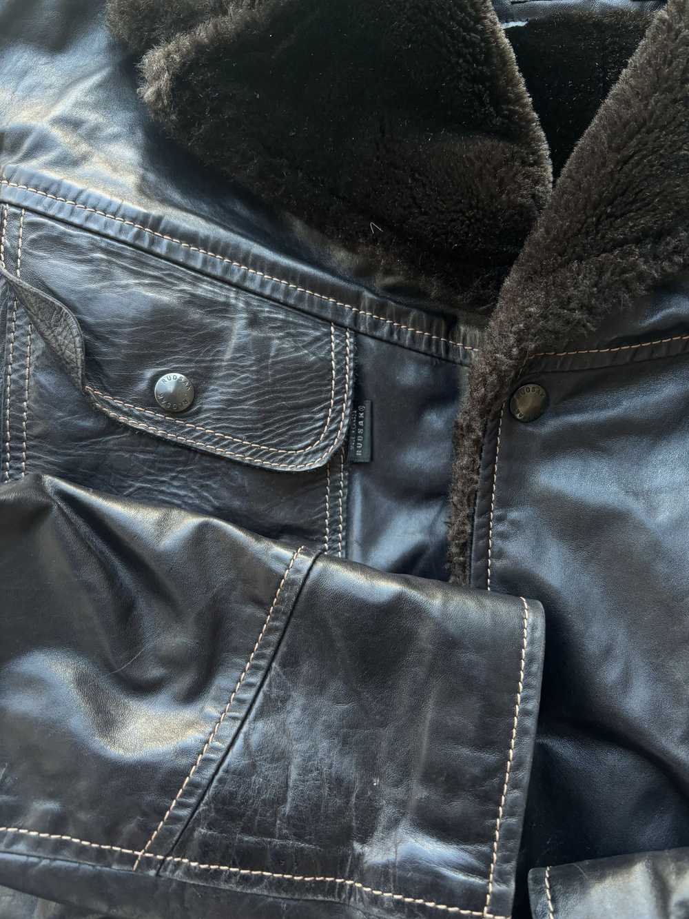 Rudsak Rudsak Collection Black leather jacket lin… - image 3