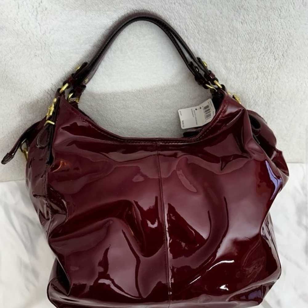 Coach Madison Patent Leather Large Shoulder Bag 1… - image 2