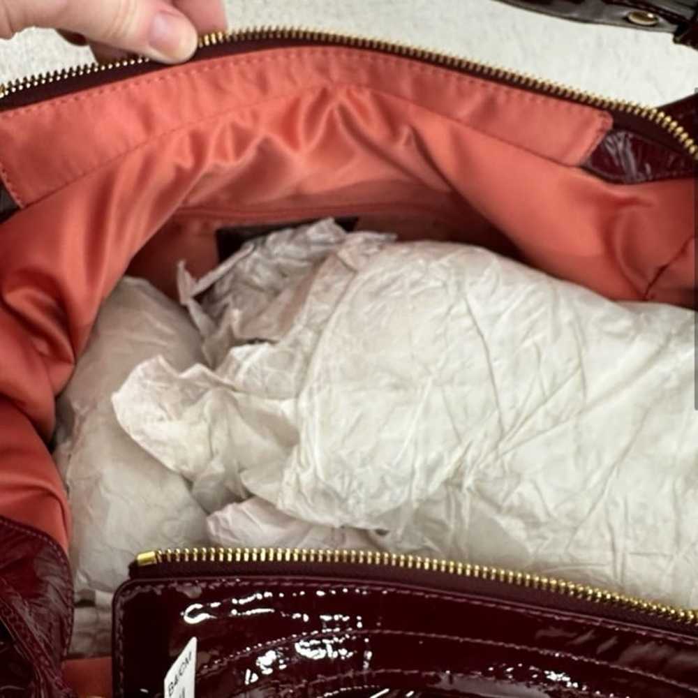 Coach Madison Patent Leather Large Shoulder Bag 1… - image 3