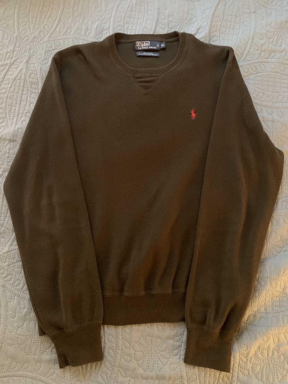 Polo Ralph Lauren Olive Green Polo Crewneck Sweat… - image 2