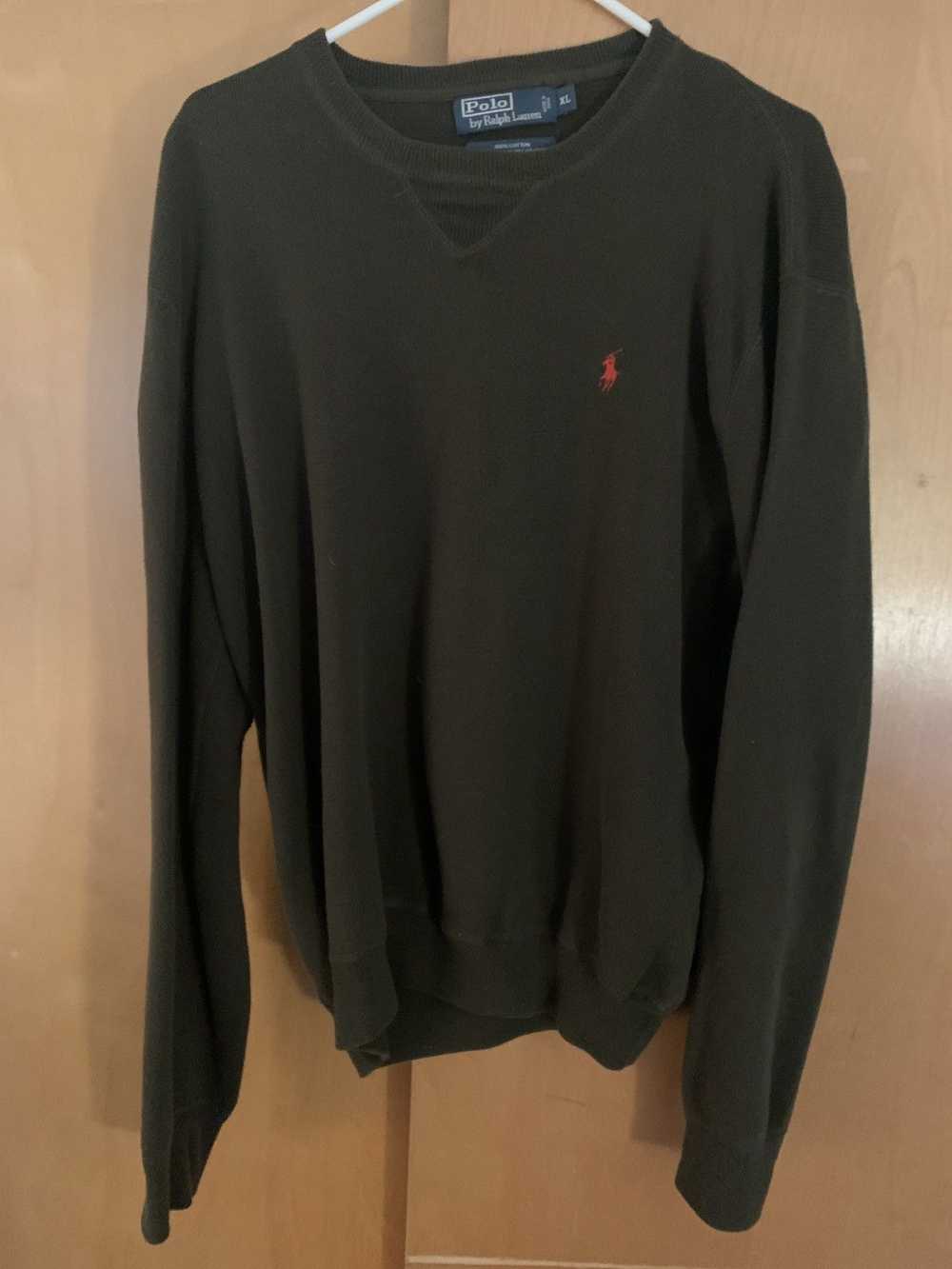 Polo Ralph Lauren Olive Green Polo Crewneck Sweat… - image 5