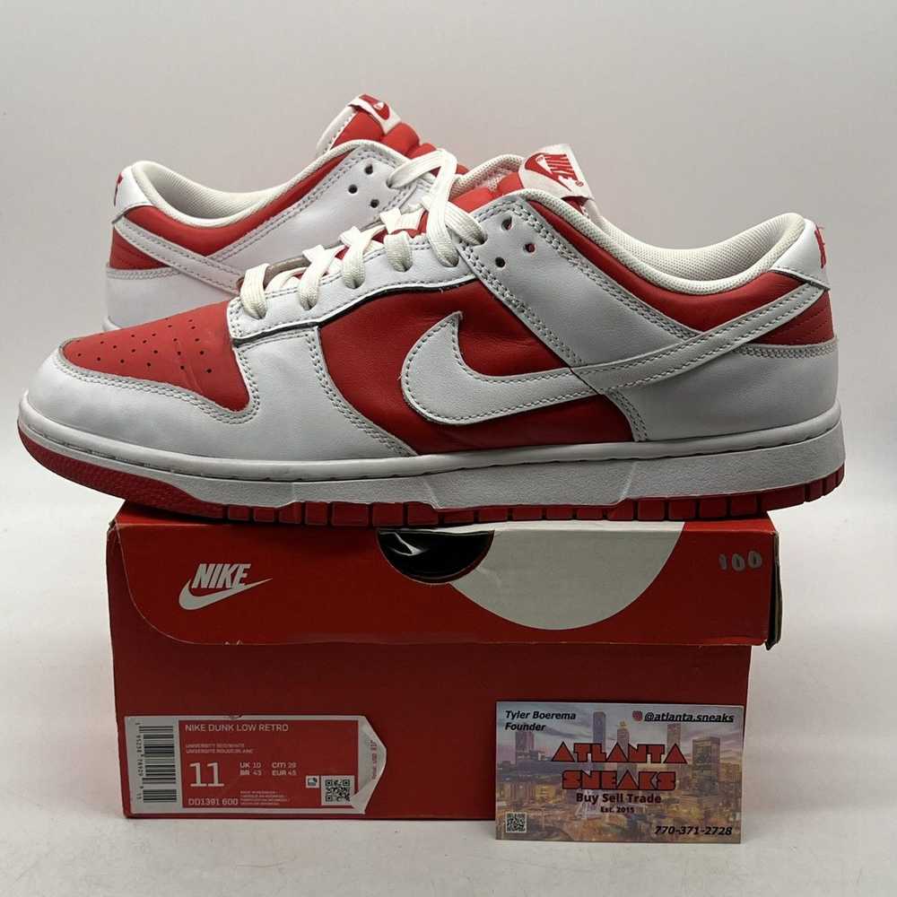 championship red dunk