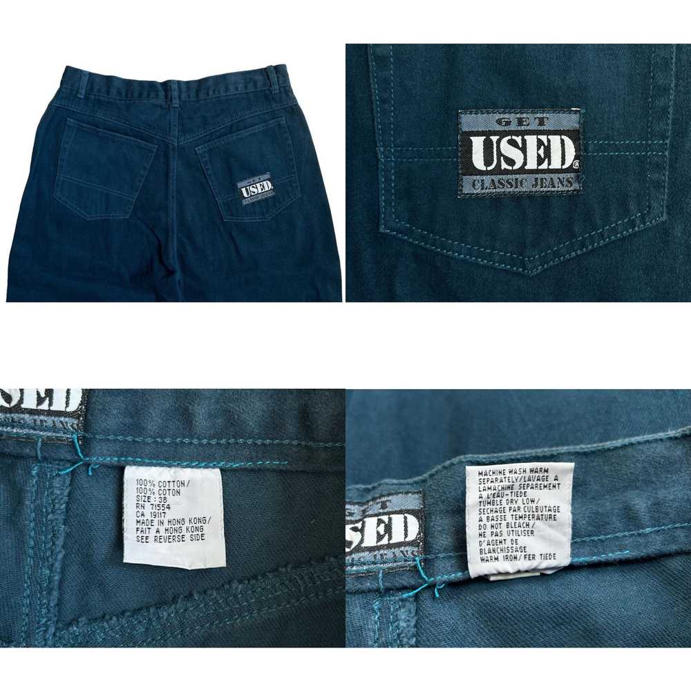 Vintage vintage get used blue jeans mens size 38 … - image 4