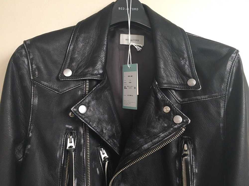 Bed J W Ford AW18 Distressed 'Michelle' biker jac… - image 6