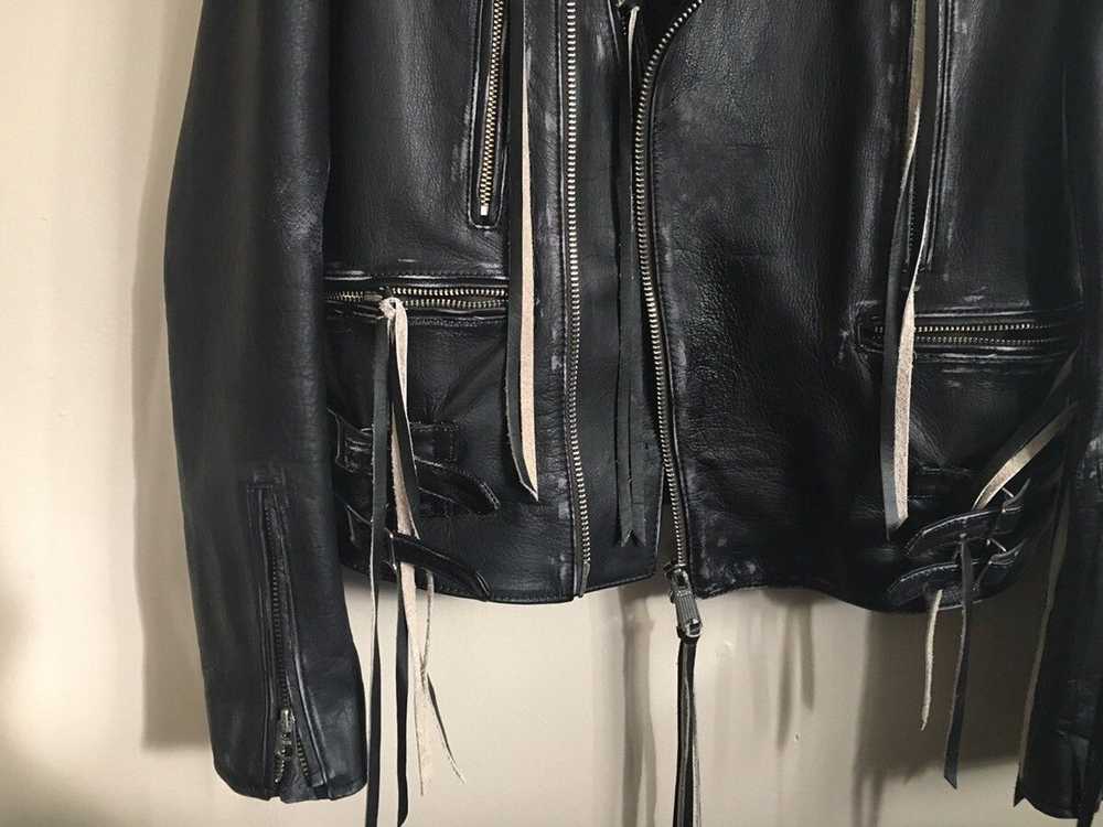 Bed J W Ford AW18 Distressed 'Michelle' biker jac… - image 7