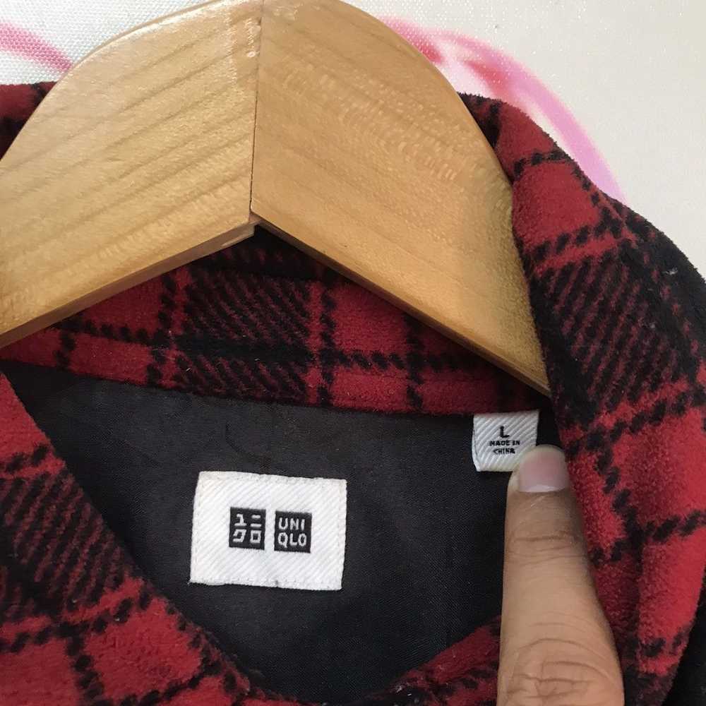 Flannel × Japanese Brand × Uniqlo Uniqlo red tart… - image 8