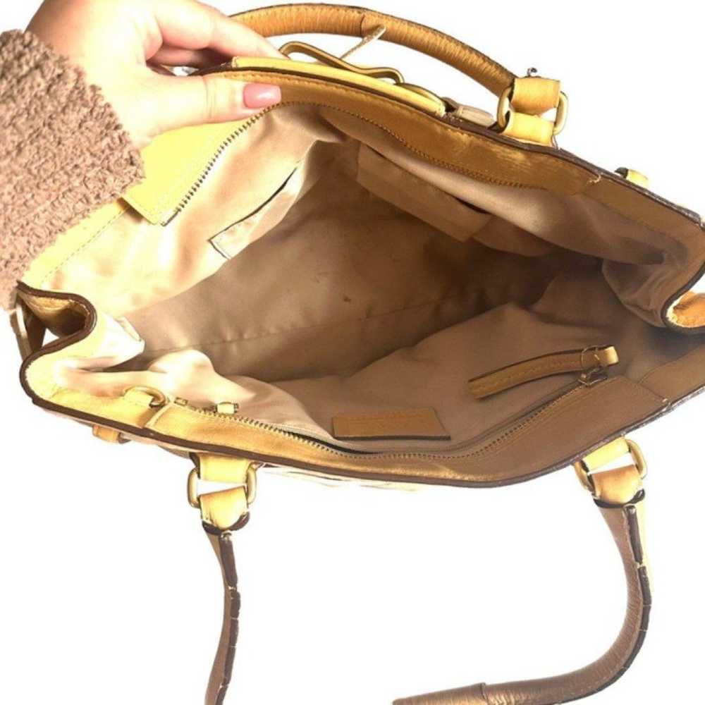 COACH Hampton Tassel Pebbled Leather Handbag - image 2