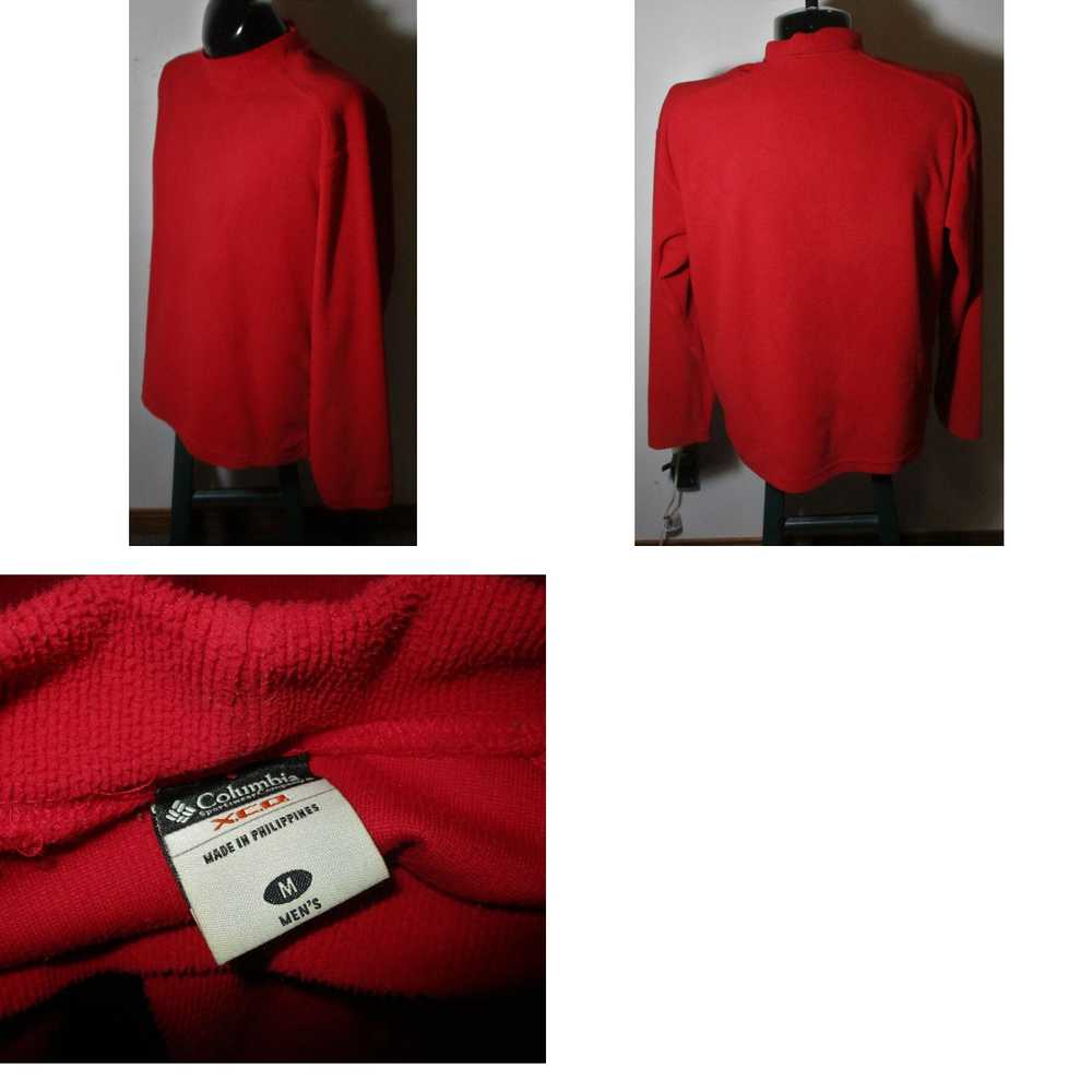 Vintage Men's COLUMBIA Sportswear Red Mock neck F… - image 4