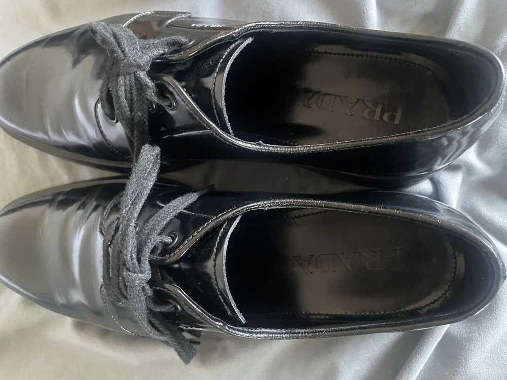 Prada Patent Leather Derby Shoes - image 6