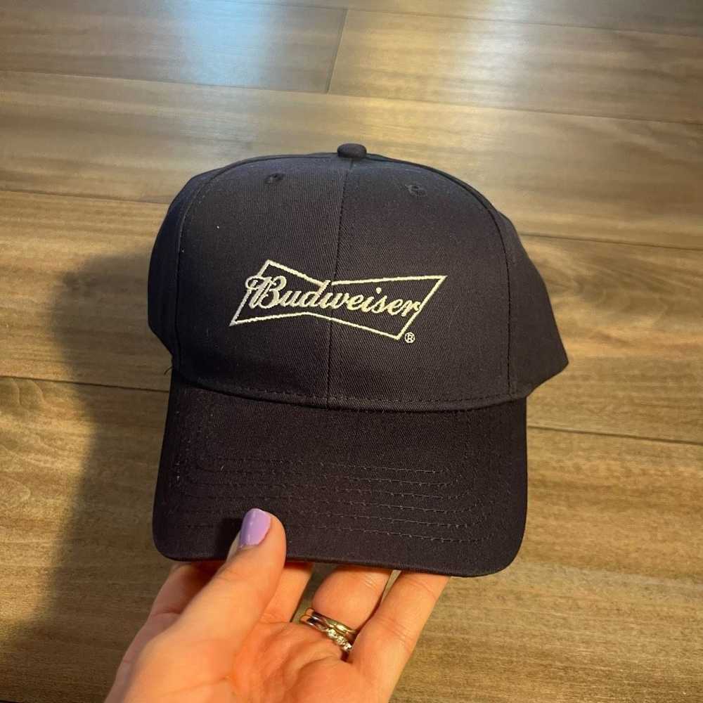 Budweiser Budweiser Navy Athletic SnapBack Hat Me… - image 1