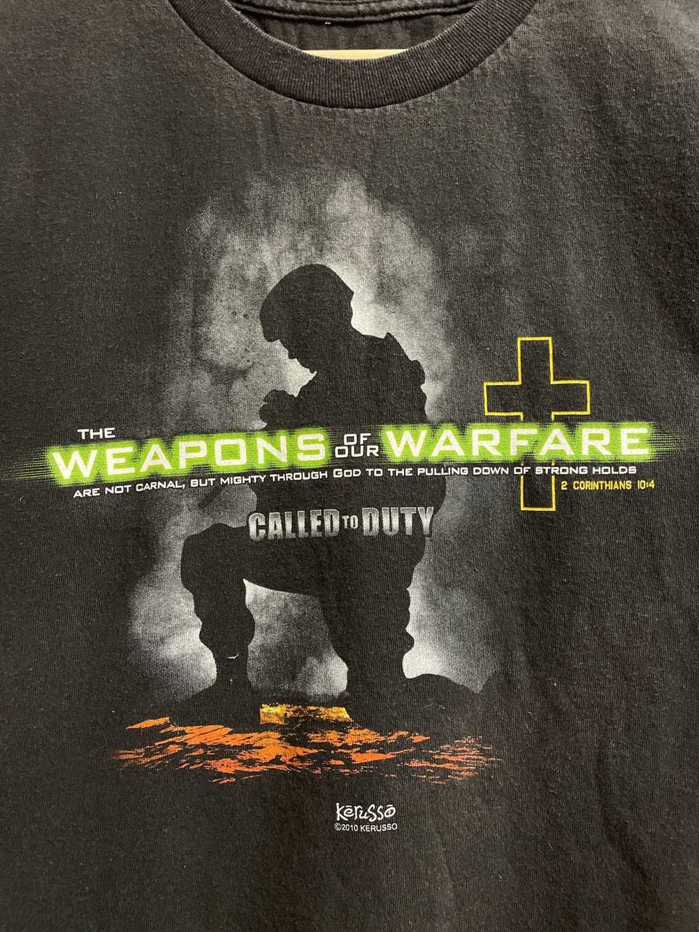 Streetwear Called To Duty Catholic Parody Shirt - image 4