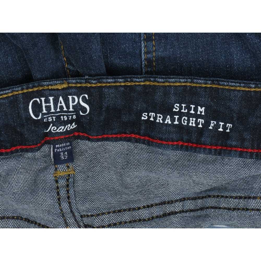 Other Chaps Indigo Slim Straight Fit Denim Jeans … - image 4