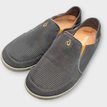 Olukai OLUKAI mens nohea mesh slip-on shoes gray … - image 1
