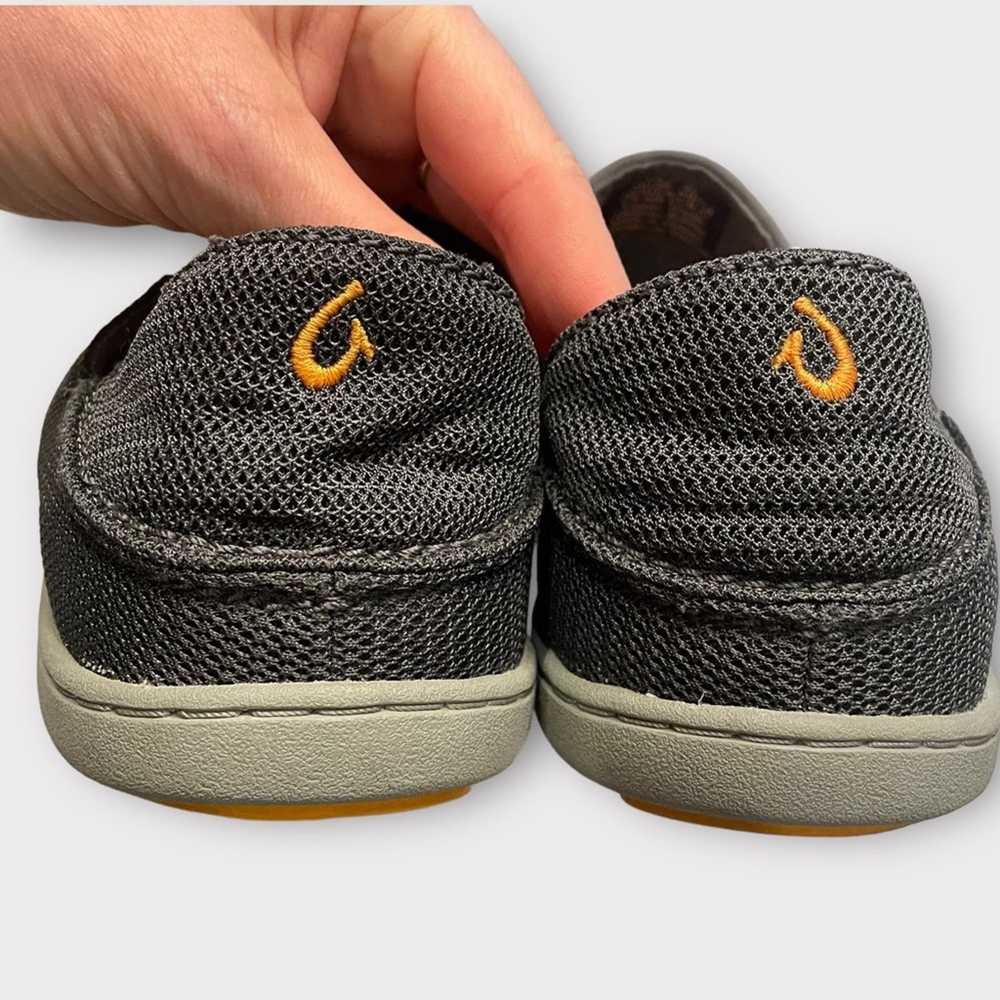 Olukai OLUKAI mens nohea mesh slip-on shoes gray … - image 4