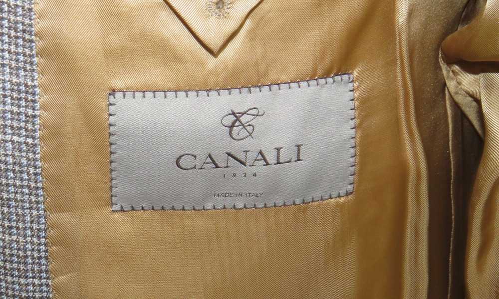 Canali 1934 Current Silk Blend Taupe Weave Two Bu… - image 11