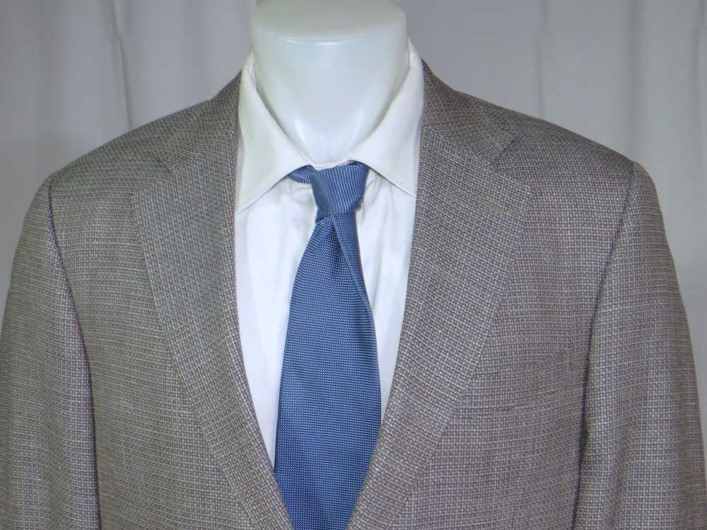 Canali 1934 Current Silk Blend Taupe Weave Two Bu… - image 2