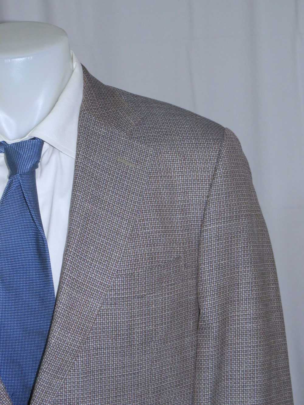 Canali 1934 Current Silk Blend Taupe Weave Two Bu… - image 3