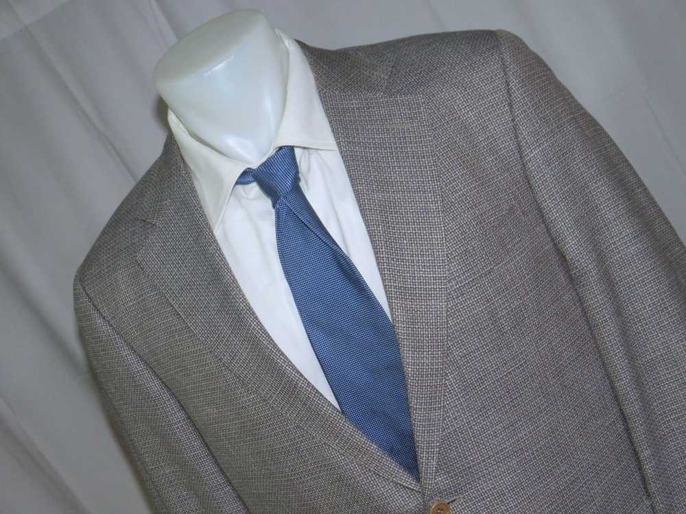 Canali 1934 Current Silk Blend Taupe Weave Two Bu… - image 4