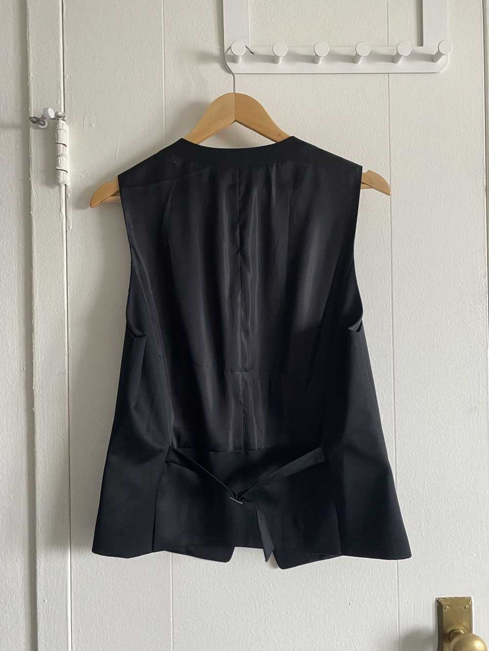 Wooyoungmi Wooyoungmi Asymmetric Wool Vest Black … - image 2