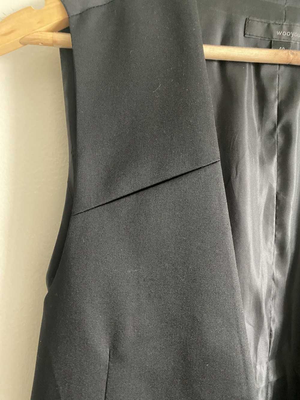 Wooyoungmi Wooyoungmi Asymmetric Wool Vest Black … - image 3