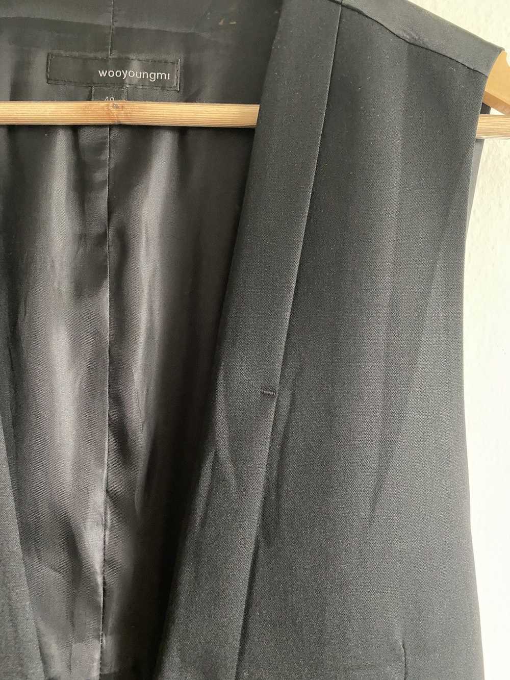 Wooyoungmi Wooyoungmi Asymmetric Wool Vest Black … - image 4