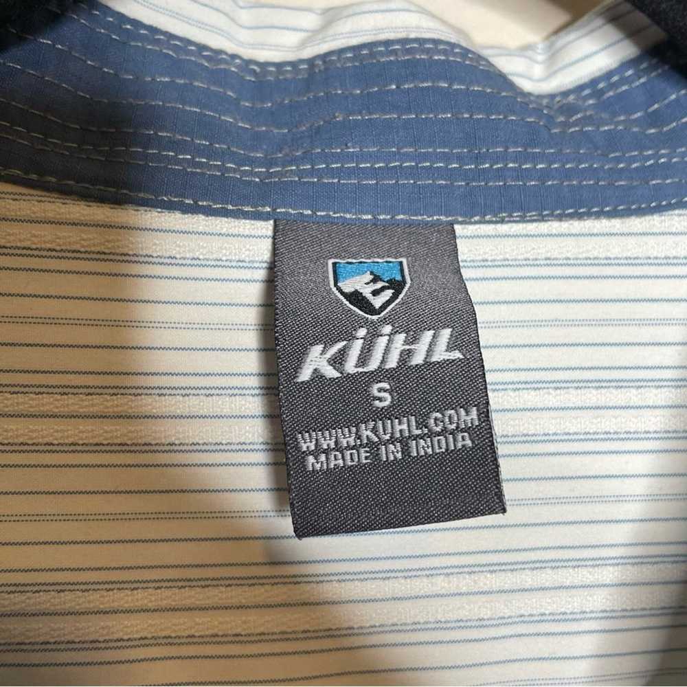 Kuhl KUHL white & slate stripe long sleeve quick … - image 6