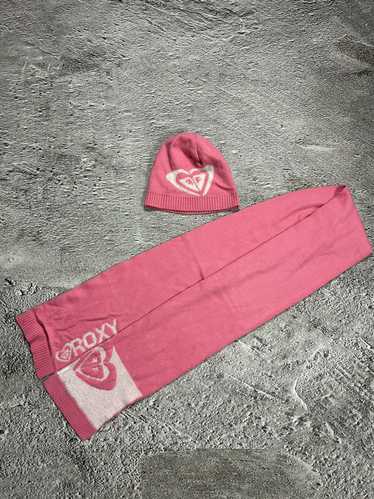 Quiksilver × Vintage Roxy vintage pink beanie + sc