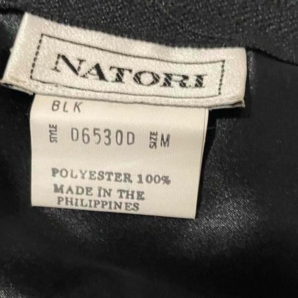 Vintage 90s Natori Quilted Sequins Black Corset B… - image 5