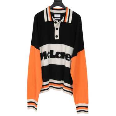 Rhude McLaren Colour-Block Polo Shirt Wool Cashmer