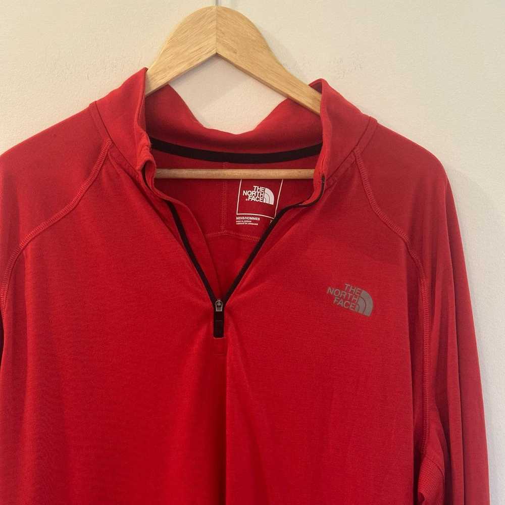 The North Face The North Face Red 1/4 zip pull ov… - image 4