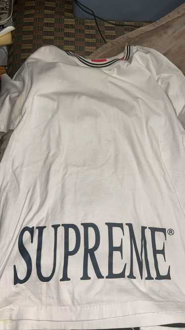 Supreme Supreme ribbed collar T shirt