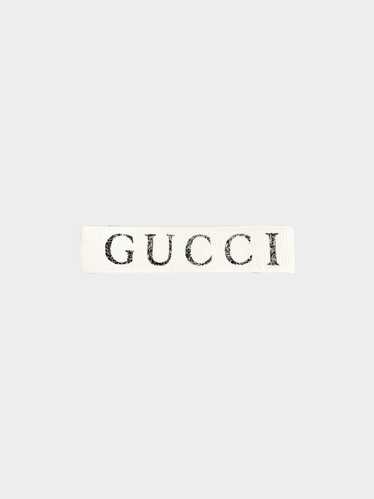 Gucci 2018 Cream and Black Cotton Sweatband