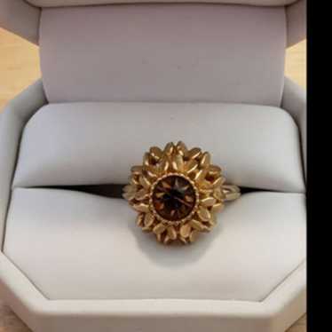 Vintage Avon Ring "Sunflower" (Size 7.5) - image 1