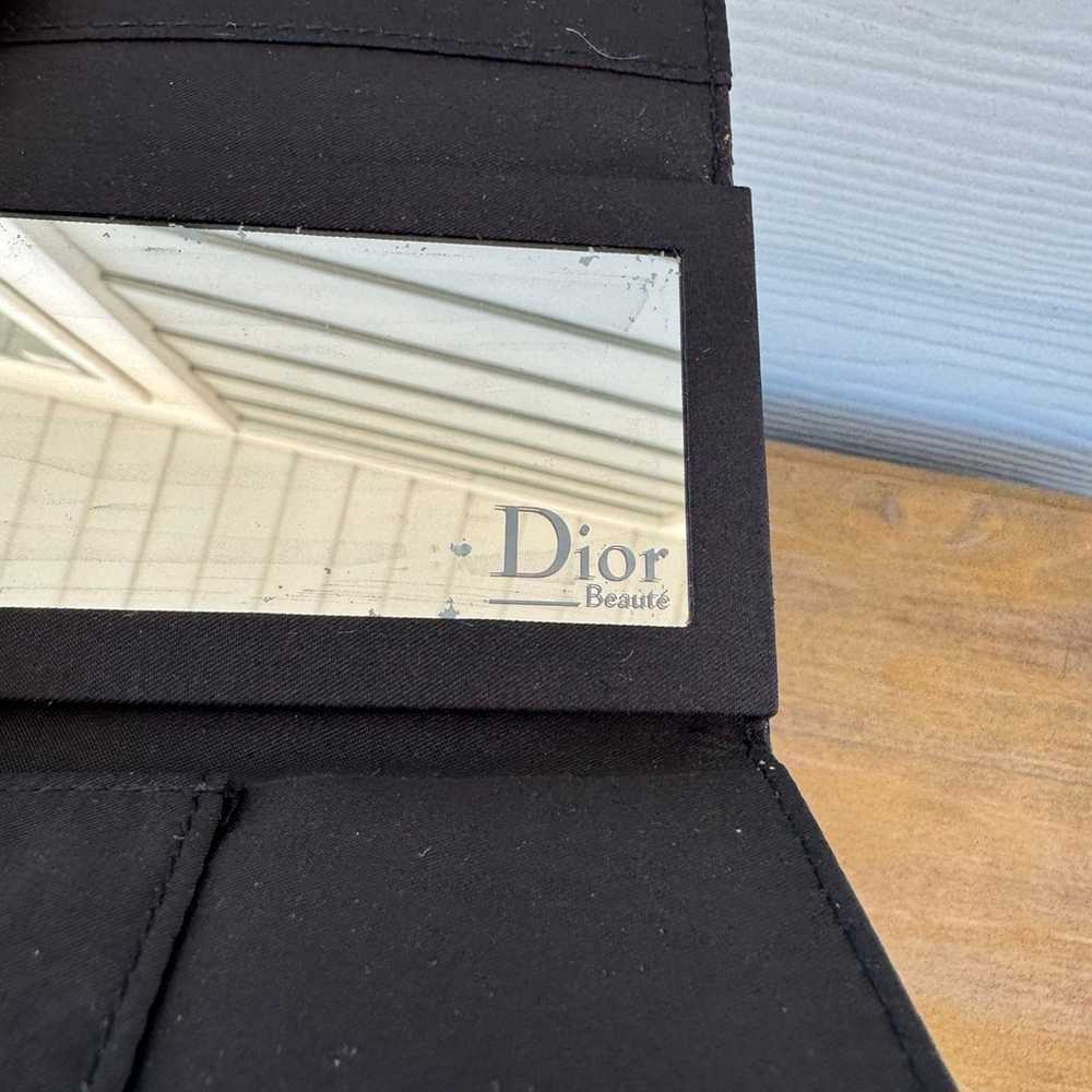 Vintage Christian Dior Beauté Mirror Card Case Bl… - image 4