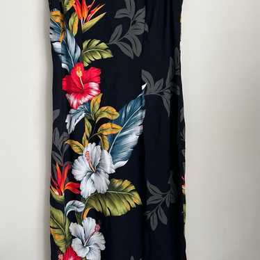 Royal Hawaiian Creations Maxi Dress Column Sleeve… - image 1