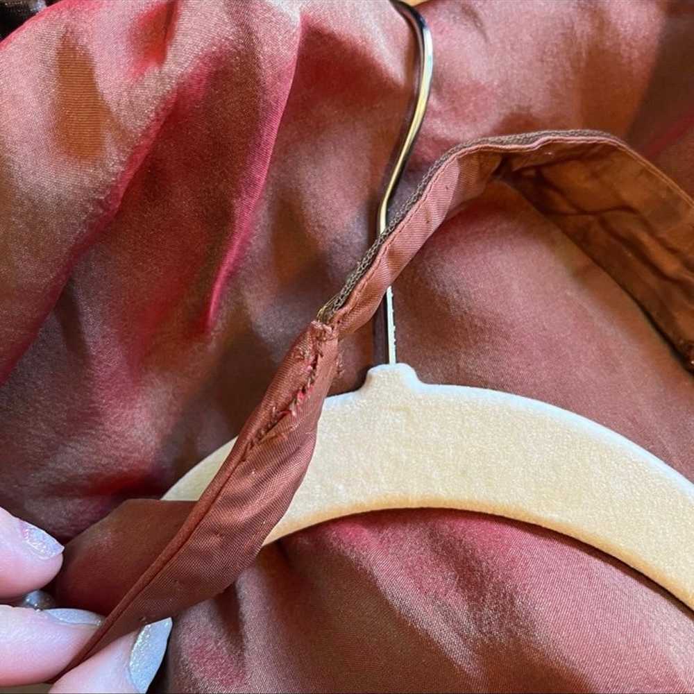 Cassandra Stone 100% Silk Beaded Halter Gown Size… - image 11